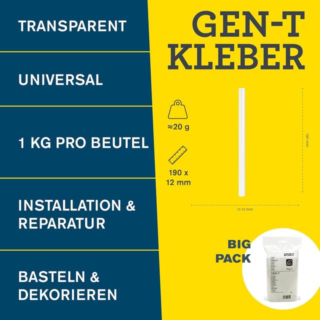 Detalle 2 de Rapid Heißklebesticks GEN-T 1 kg