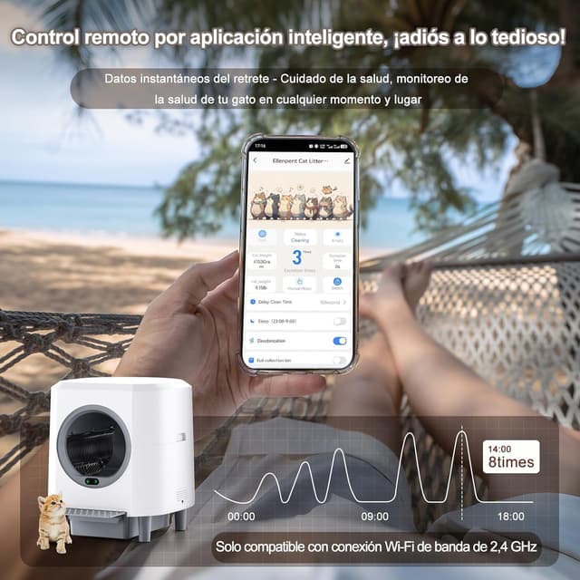 Thumbnail 4 de Ellenpent Arenero Autolimpiable 9L 🐾