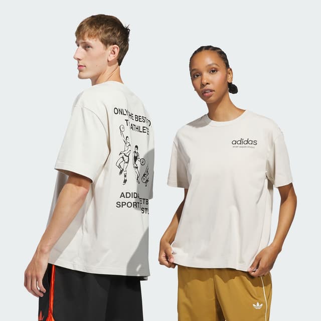 Imagen de Adidas Sport Design GFX camiseta beige en OfertitasTOP