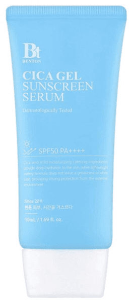 Detalle de Benton Cica Gel Sunscreen Sérum SPF50+ 50 ml