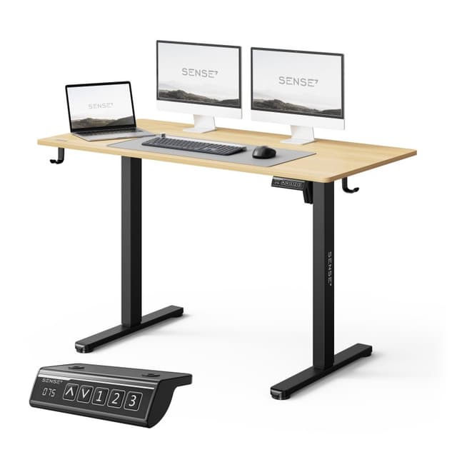 Detalle de SENSE7 Nojo Light Escritorio regulable eléctrico 120×60 cm