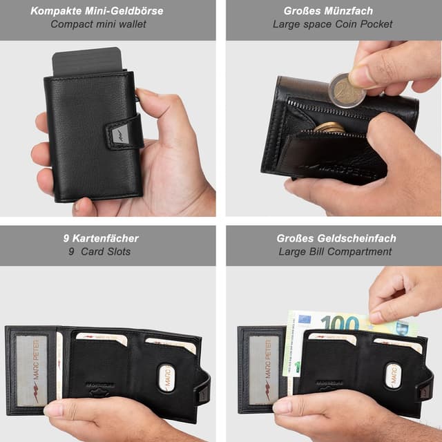 Thumbnail 2 de Marc Peter Geldbörse Herren RFID Slim