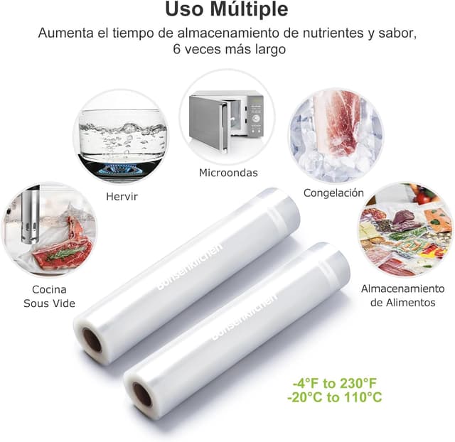 Thumbnail 2 de Bonsenkitchen VB3206 Rollos al Vacío 20x600 cm