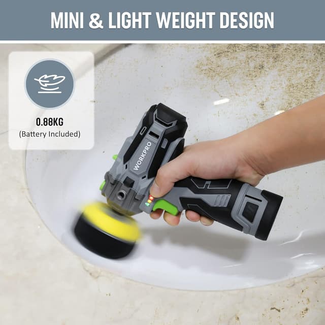 Thumbnail 2 de WORKPRO 12V Pulidora Coche 7000 RPM