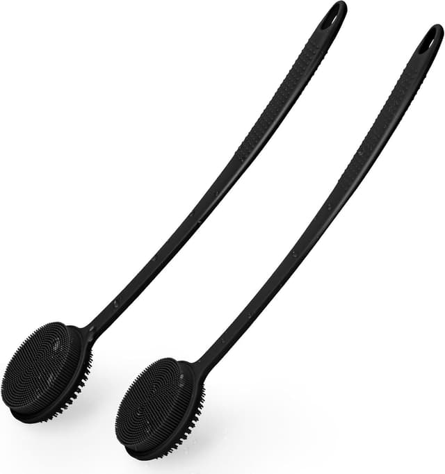 Thumbnail 6 de Row&Keep Silikon Rücken‑Schrubber für die Dusche mit langem Griff (Carbon black)