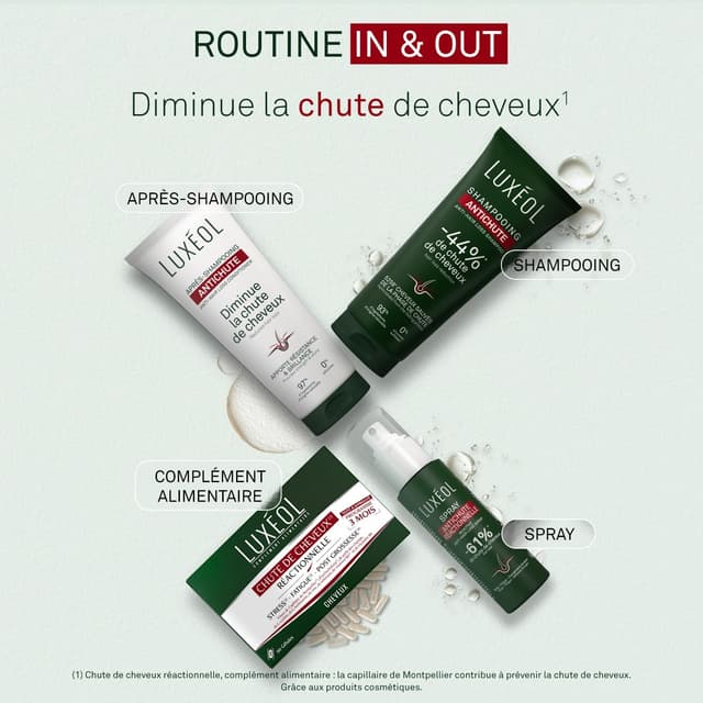 Detalle 1 de LUXÉOL Chute de cheveux réactionnelle 90 gélules