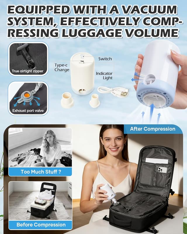 Thumbnail 3 de BJLFS Mochila cabina 40x30x20 Negro