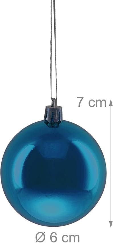 Thumbnail 3 de Relaxdays Bolas Árbol Navidad 6 cm, set 100 🎄