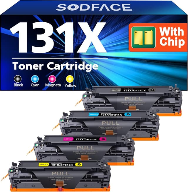 Detalle de SODFACE 131X 131A CF210X Toner 4-Pack