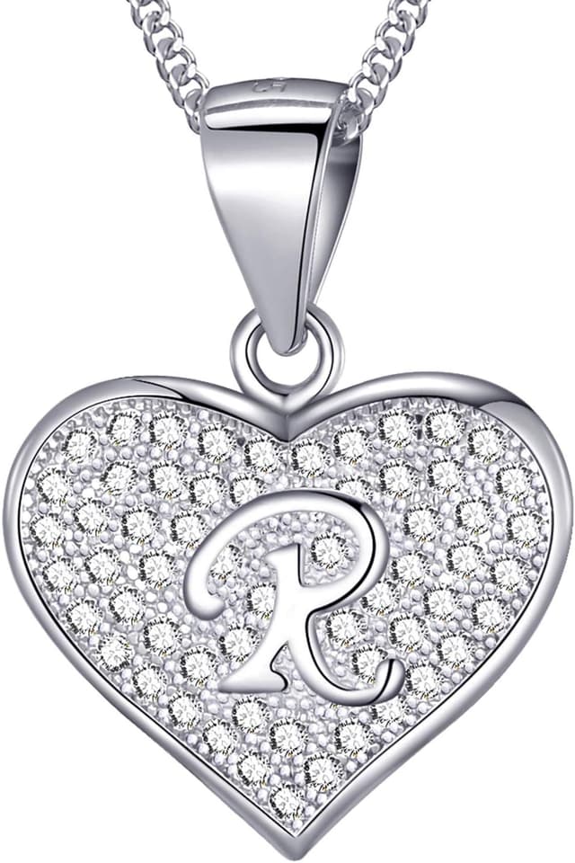 Detalle de MASADA Collana con iniziale cuore 46 cm