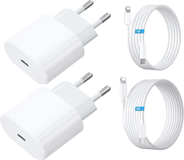 Detalle de Caricatore iPhone USB C 20W doppio