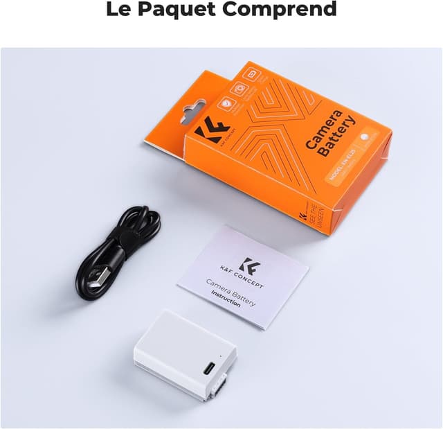 Thumbnail 6 de K&F CONCEPT EN-EL25 1250mAh Batterie pour appareil