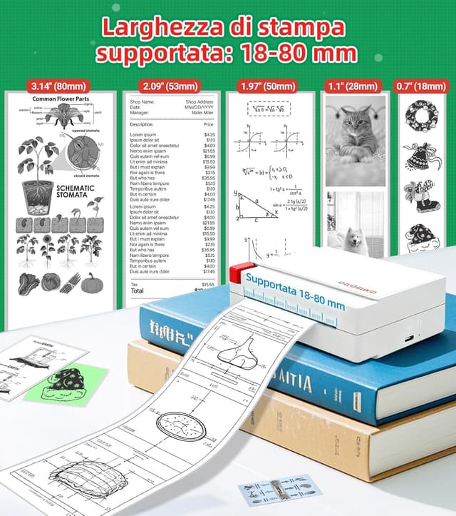 Thumbnail 2 de ORGBRO X3 stampante termica Bluetooth 300 DPI per etichette e foto