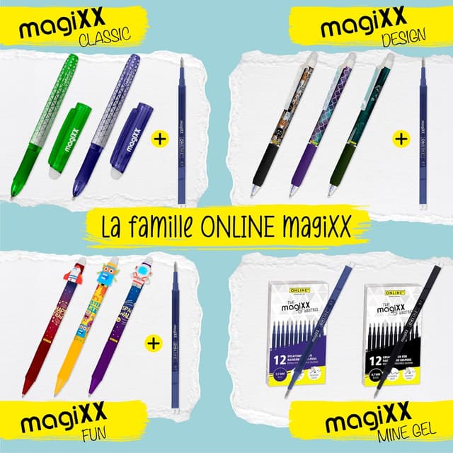 Thumbnail 6 de ONLINE 12x recharge roller effaçable bleu