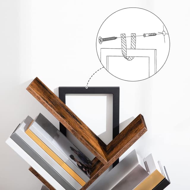 Detalle 2 de HOOBRO libreria a albero EBF08 9 livelli