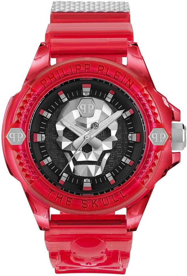 Detalle de Philipp Plein Damen-Uhr Analog Quarz 32024368 mit schwarzem Zifferblatt