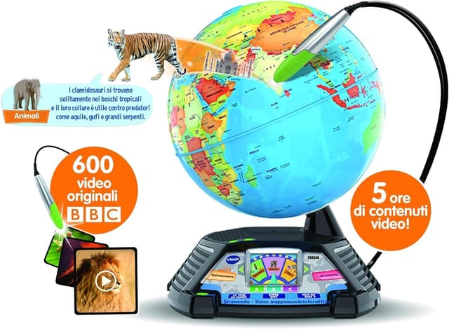 Detalle de Carte du monde interactive VTech Giramondo avec stylo tactile et écran couleur 2,7" (langue italienne)