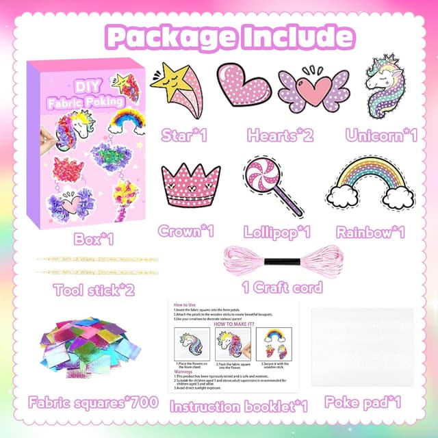 Detalle 2 de KIFHCMPR Poke‑in Craft Kit for Kids 4+ 🎨