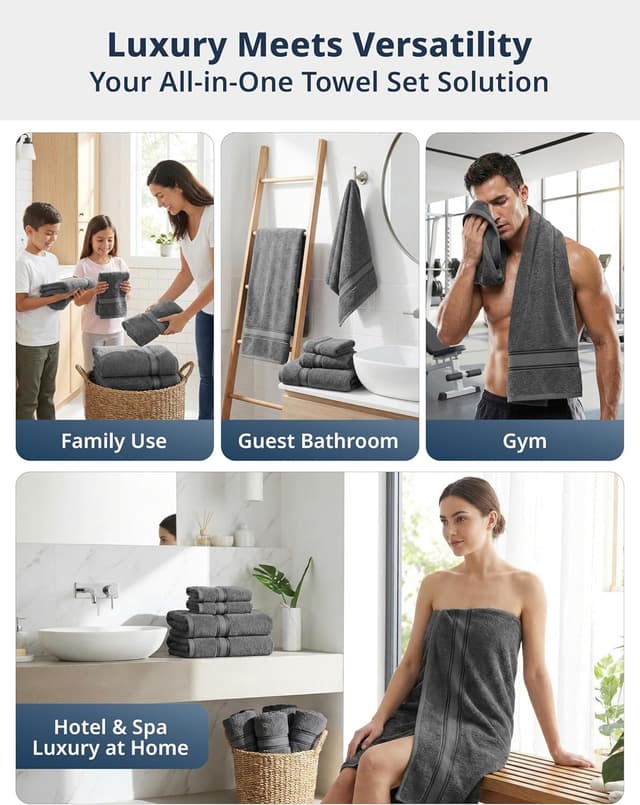 Thumbnail 4 de LANE LINEN 18-Pack Premium Towels