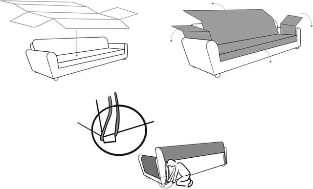 Thumbnail 5 de textil-home Copripoltrona LUKA 55 cm Blu