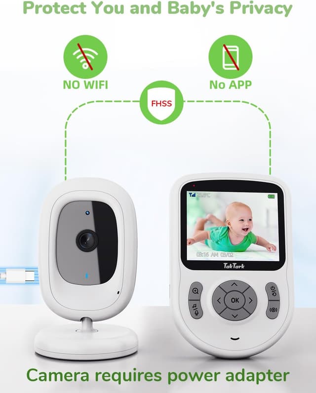 Thumbnail 6 de TakTark Cámara Vigilancia Bebe 2,8 pulgadas 720P