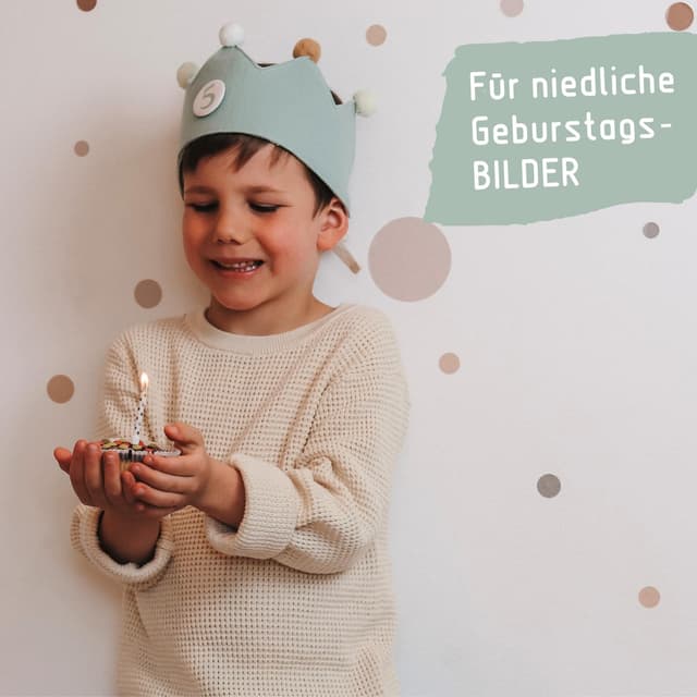 Thumbnail 6 de BJORKI Geburtstagskrone Musselin mit Zahlen 1–10