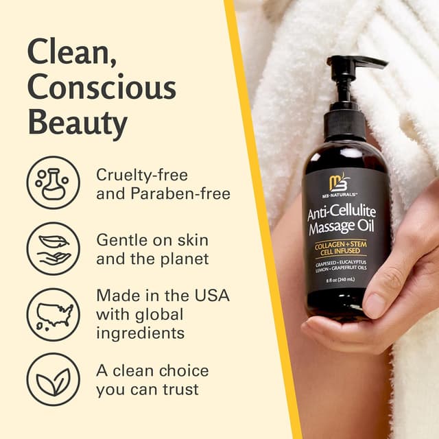 Thumbnail 5 de M3 Naturals Anti-cellulite Oil with Collagen, 8 fl oz