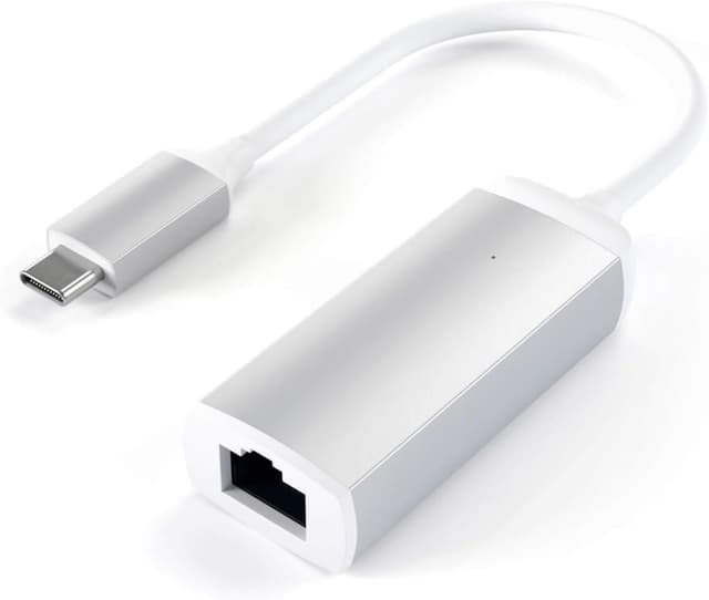 Detalle 2 de Satechi Adaptateur Ethernet USB‑C en aluminium (Gigabit 10/100/1000 Mbps) gris sidéral
