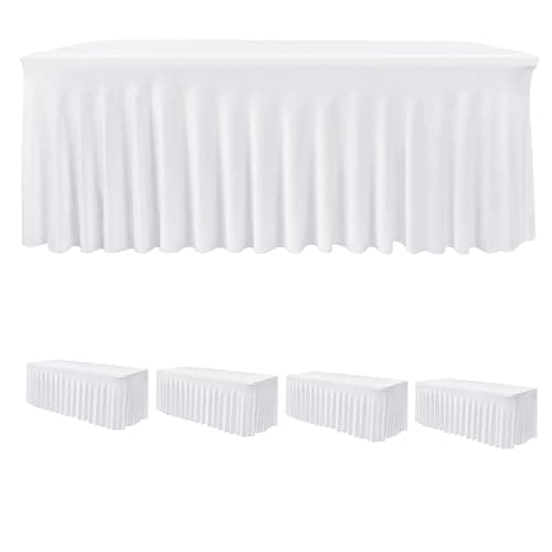 Imagen de HolidayIdeas 30x96 Inch Spandex Tablecloths 4 Pack 🎉 en OfertitasTOP