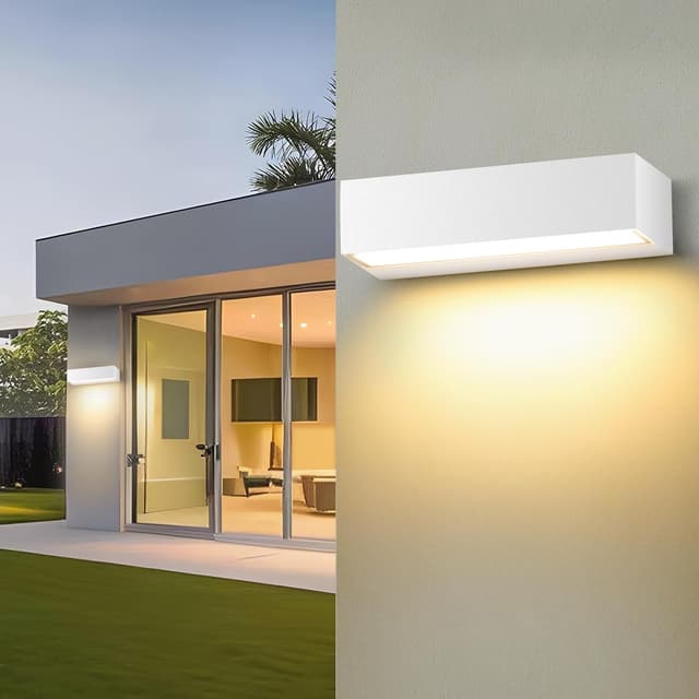 Thumbnail 1 de 2 Pack Apliques Pared Exterior 18W 30cm 3000K