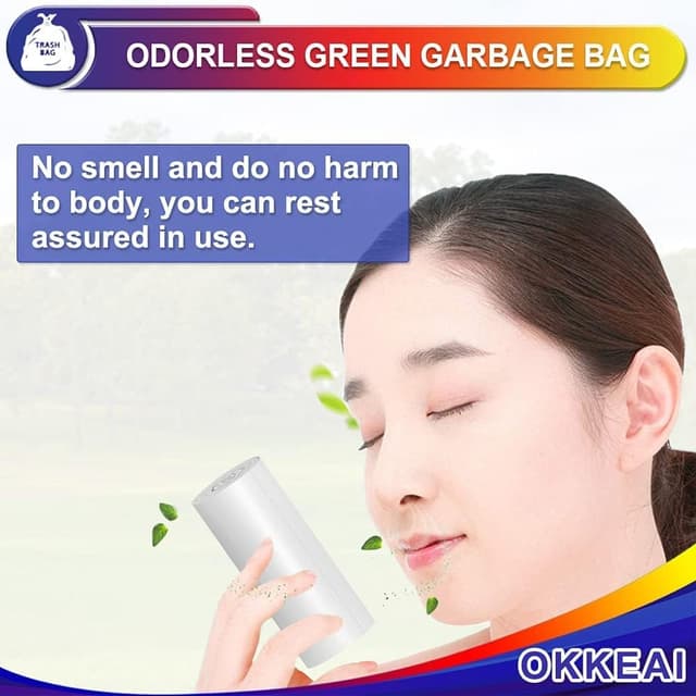 Thumbnail 6 de OKKEAI small pedal bin liners bathroom bin bags (8l) – clear plastic rubbish bags