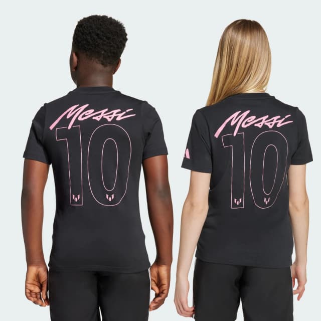 Detalle de adidas Camiseta Messi Name & Number Graphic Kids en negro