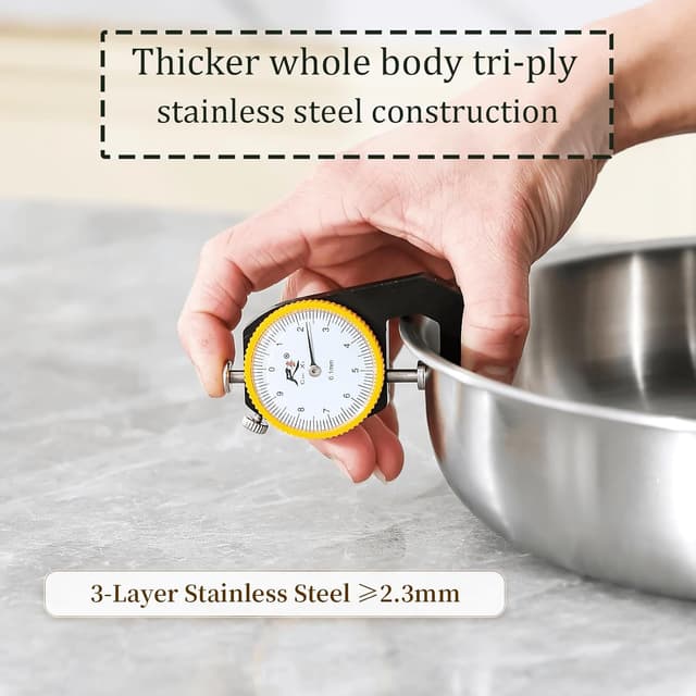 Thumbnail 1 de DELARLOCHEF Padella inox 28 cm