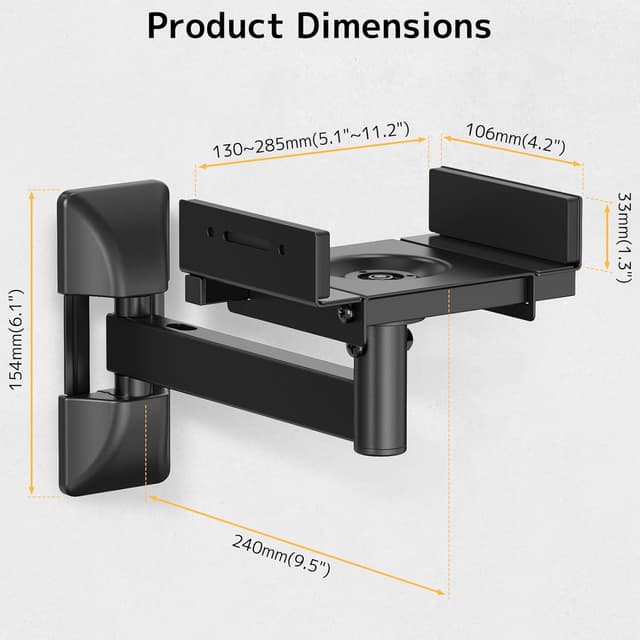 Thumbnail 4 de PUTORSEN Lautsprecher Wandhalterung 25 kg