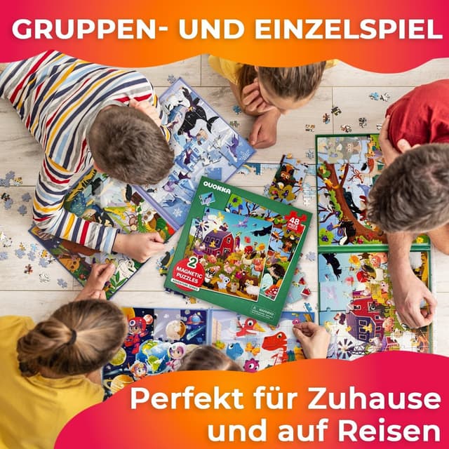 Detalle 2 de QUOKKA Magnetspiel 48-teiliges Puzzle 21