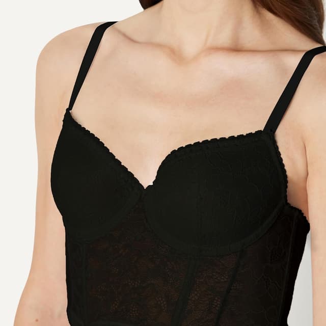 Thumbnail 3 de Amazon Essentials Women's Stretch Lace Longline Bustier Corset