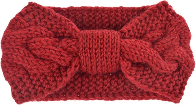 Detalle de DRESHOW Damen Winter Stirnbänder im 4er-Set – Strick, Ohrwärmer-Stil mit Turban-Optik