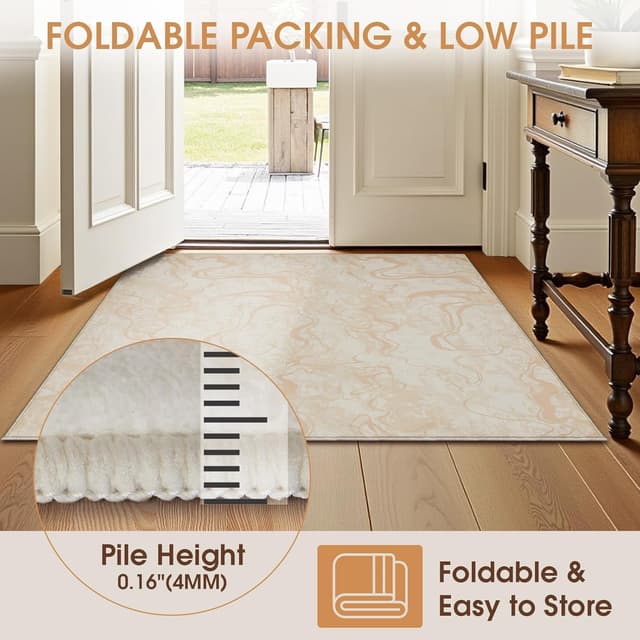 Thumbnail 4 de Tapis Vasip « Salon Moderne » poil ras lavable en machine 200x300 cm avec envers antidérapant