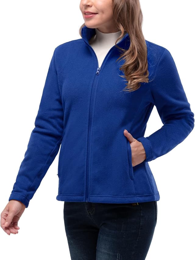 Detalle de 33,000ft women’s microfleece full-zip jacket – lightweight warm travel coat
