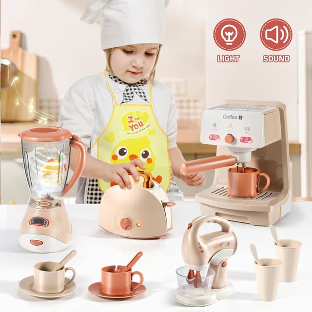 Thumbnail 1 de Cucina giocattolo con macchina del caffè per bambini 3+