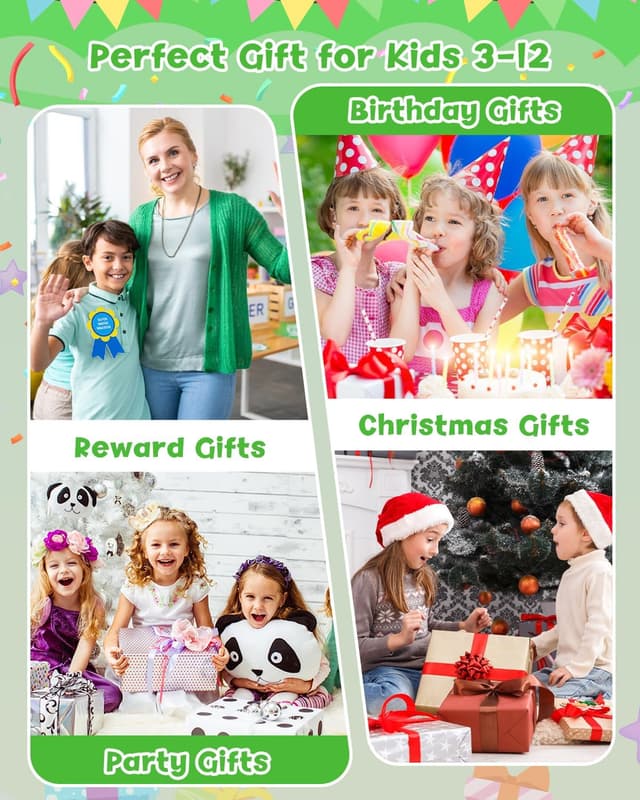 Thumbnail 6 de Gofunly Kids Camera Instant Print (1080P, 2.4-inch) with 32GB card and 3 rolls of print paper – green