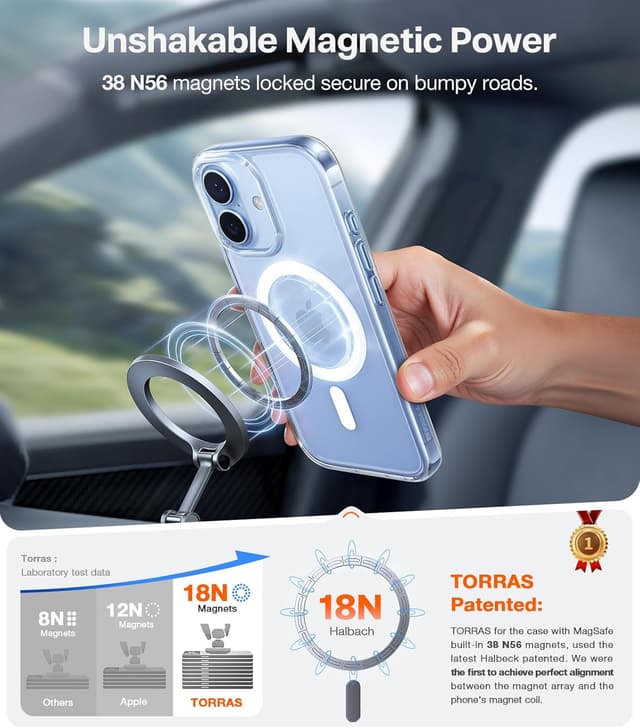 Detalle 2 de TORRAS Magnetic Shockproof iPhone 17 Case 12FT