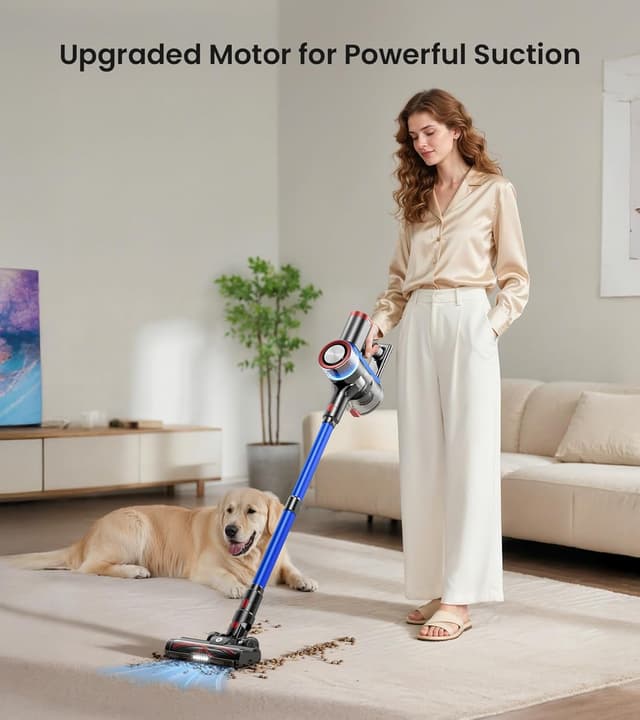 Detalle 2 de NADALY Cordless Vacuum 550W, 65 Mins 🧹