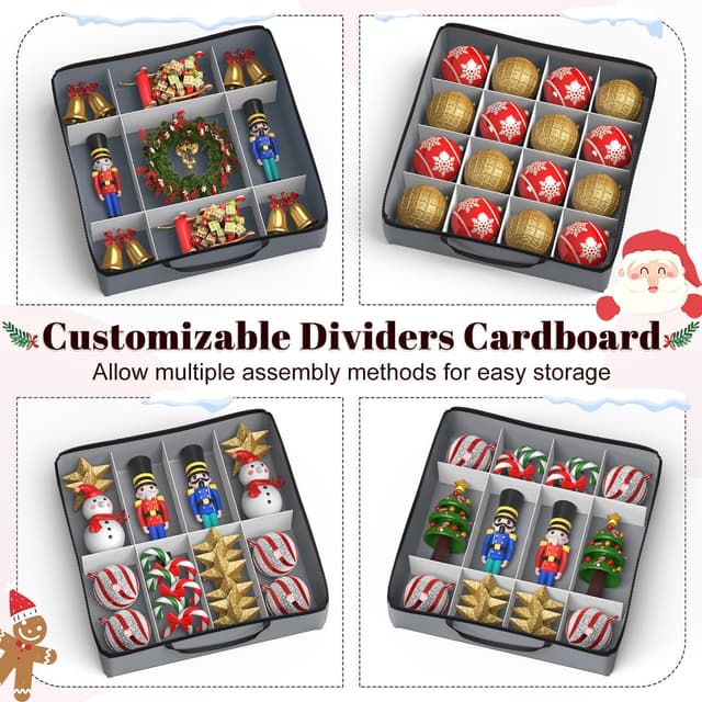 Thumbnail 3 de Keten 128-Count Ornament Storage Box