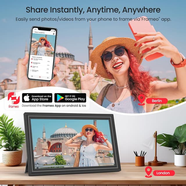 Thumbnail 2 de FRAMEO 15,6 Zoll Digitaler Bilderrahmen 64 GB