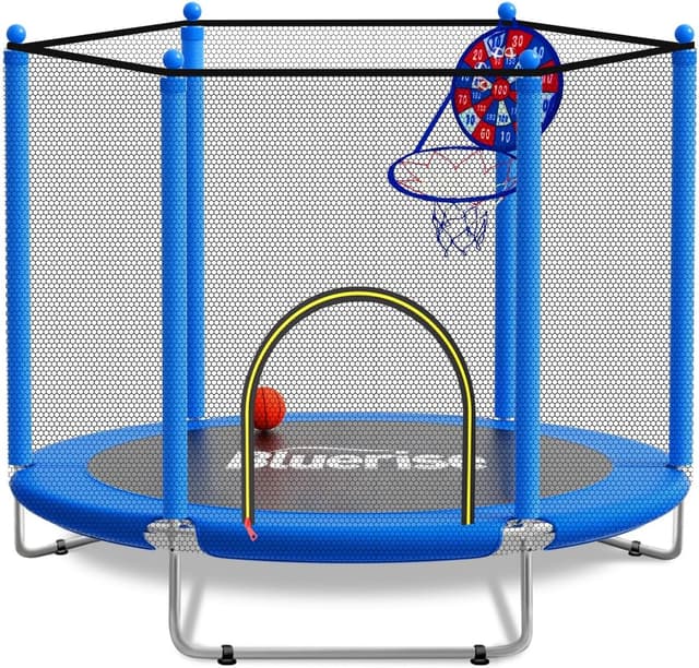 Imagen de BLUERISE 60" Kids Trampoline with Hoop 60" en OfertitasTOP