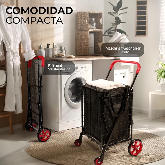 Thumbnail 5 de Serenelife Carrito de la Compra 32 kg 🛒