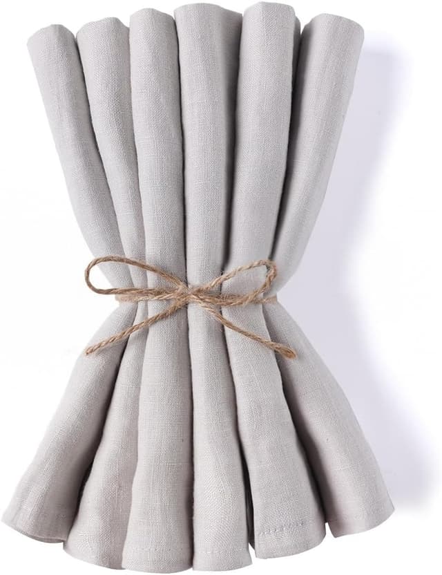 Detalle de NCEDN Linen Napkins 45cm Set of 6