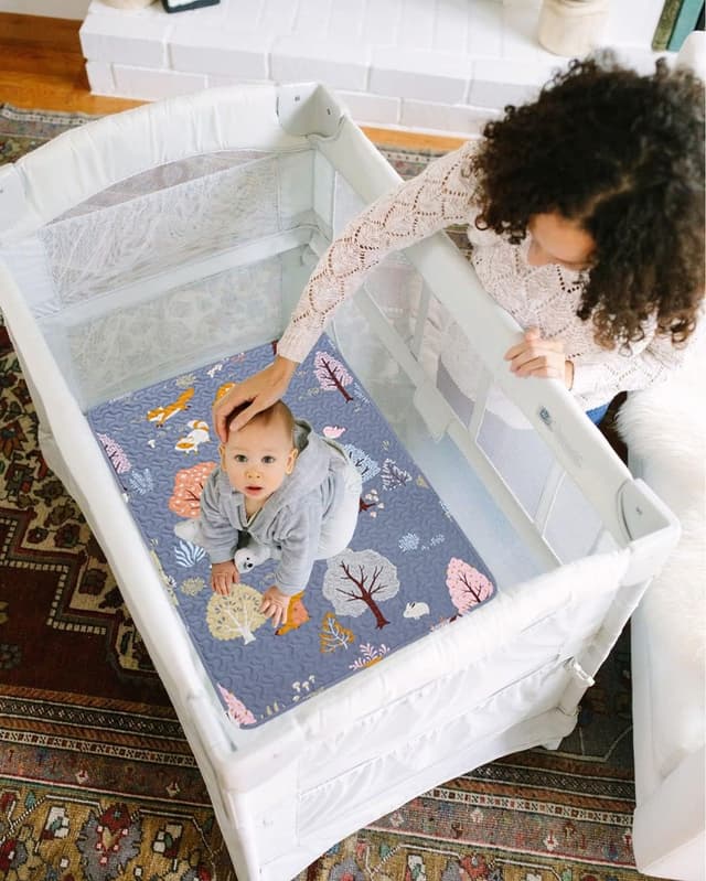 Thumbnail 6 de Padded Travel Cot Sheet Fitted 95x65 cm