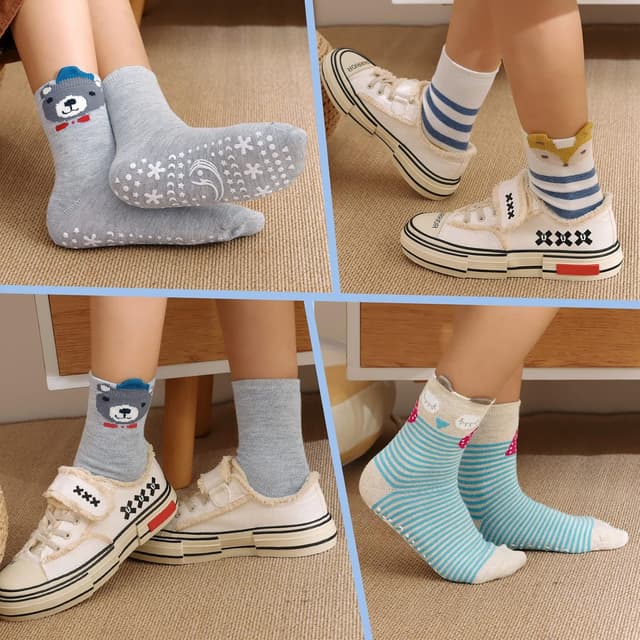 Thumbnail 1 de PUTUO Calzini Antiscivolo Bambina 5 paia